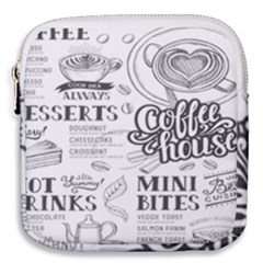 Vintage Coffee-tea-cafe-hamburger-menu-coffee-shop-menu Mini Square Pouch