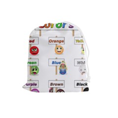 Graphic-smiley-color-diagram Drawstring Pouch (large) by Jancukart