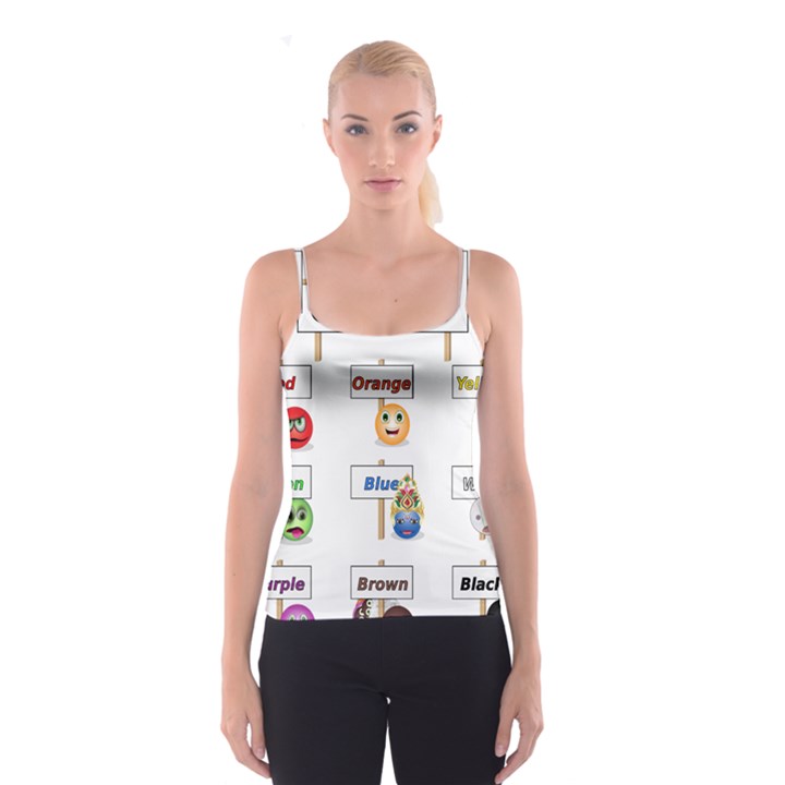 Graphic-smiley-color-diagram Spaghetti Strap Top