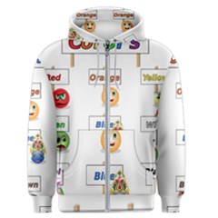 Graphic-smiley-color-diagram Men s Zipper Hoodie