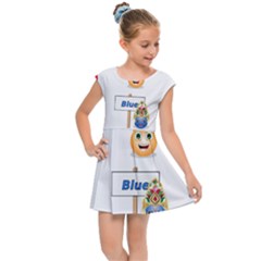 Graphic-smiley-color-diagram Kids  Cap Sleeve Dress