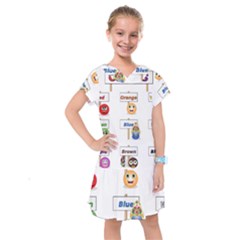 Graphic-smiley-color-diagram Kids  Drop Waist Dress