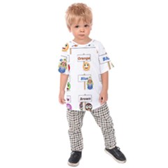 Graphic-smiley-color-diagram Kids  Raglan Tee