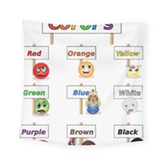 Graphic-smiley-color-diagram Square Tapestry (small)