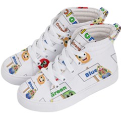 Graphic-smiley-color-diagram Kids  Hi-top Skate Sneakers