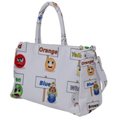 Graphic-smiley-color-diagram Duffel Travel Bag