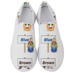 Graphic-smiley-color-diagram Men s Slip On Sneakers