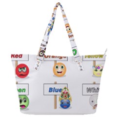 Graphic-smiley-color-diagram Full Print Shoulder Bag