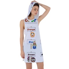 Graphic-smiley-color-diagram Racer Back Hoodie Dress