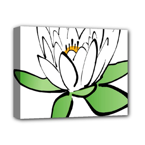 Lotus-flower-water-lily Deluxe Canvas 14  X 11  (stretched)