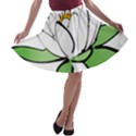 Lotus-flower-water-lily A-line Skater Skirt View1