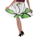 Lotus-flower-water-lily A-line Skater Skirt View2