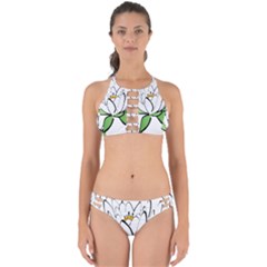 Lotus-flower-water-lily Perfectly Cut Out Bikini Set by Jancukart