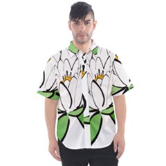 Lotus-flower-water-lily Men s Short Sleeve Shirt