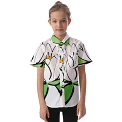 Lotus-flower-water-lily Kids  Short Sleeve Shirt