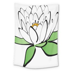 Lotus-flower-water-lily Large Tapestry by Jancukart