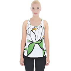 Lotus-flower-water-lily Piece Up Tank Top