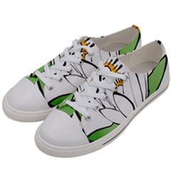 Lotus-flower-water-lily Women s Low Top Canvas Sneakers