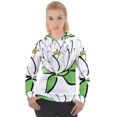 Lotus-flower-water-lily Women s Overhead Hoodie by Jancukart