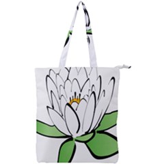 Lotus-flower-water-lily Double Zip Up Tote Bag