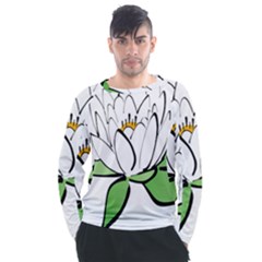 Lotus-flower-water-lily Men s Long Sleeve Raglan Tee