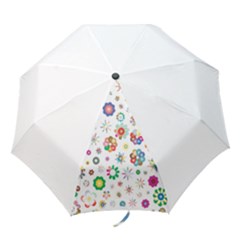 Flower Floral Pattern Folding Umbrellas