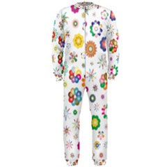 Flower Floral Pattern Onepiece Jumpsuit (men)