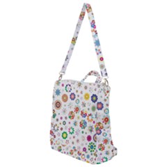 Flower Floral Pattern Crossbody Backpack