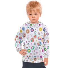 Flower Floral Pattern Kids  Hooded Pullover