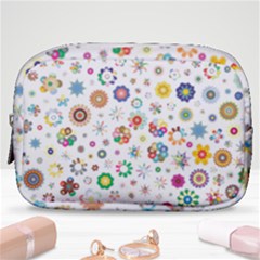 Flower Floral Pattern Make Up Pouch (small)