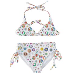 Flower Floral Pattern Kids  Classic Bikini Set