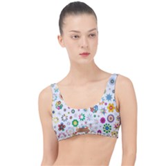 Flower Floral Pattern The Little Details Bikini Top