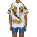 Phoenix-bird-fire-bright-red-swing Kids  Short Sleeve Swimwear View2