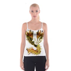 Phoenix-bird-fire-bright-red-swing Spaghetti Strap Top