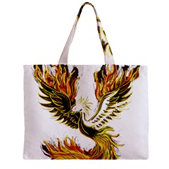 Phoenix-bird-fire-bright-red-swing Zipper Mini Tote Bag