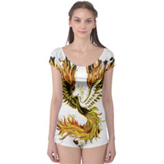 Phoenix-bird-fire-bright-red-swing Boyleg Leotard 