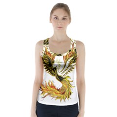 Phoenix-bird-fire-bright-red-swing Racer Back Sports Top by Jancukart