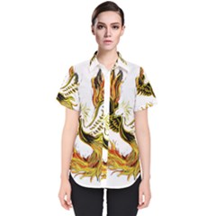 Phoenix-bird-fire-bright-red-swing Women s Short Sleeve Shirt