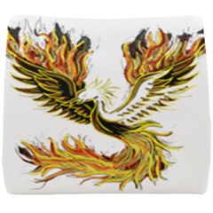 Phoenix-bird-fire-bright-red-swing Seat Cushion