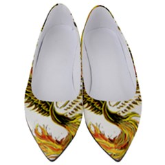 Phoenix-bird-fire-bright-red-swing Women s Low Heels