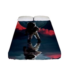 Astronaut-moon-space-nasa-planet Fitted Sheet (full/ Double Size)