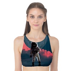 Astronaut-moon-space-nasa-planet Tank Bikini Top