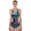 Astronaut-moon-space-nasa-planet Cut-Out One Piece Swimsuit View1