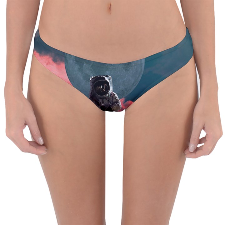 Astronaut-moon-space-nasa-planet Reversible Hipster Bikini Bottoms