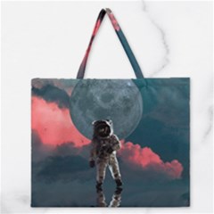 Astronaut-moon-space-nasa-planet Zipper Large Tote Bag by Jancukart