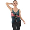 Astronaut-moon-space-nasa-planet Chiffon Cami View1