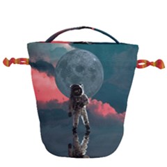 Astronaut-moon-space-nasa-planet Drawstring Bucket Bag