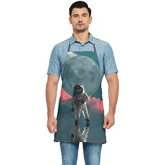 Astronaut-moon-space-nasa-planet Kitchen Apron by Jancukart