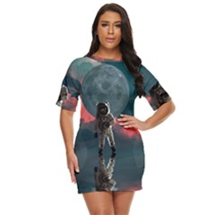 Astronaut-moon-space-nasa-planet Just Threw It On Dress by Jancukart