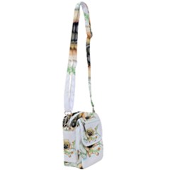 Pug-watercolor-cute-animal-dog Shoulder Strap Belt Bag